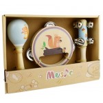 Music Set Wooden 3pc Woodlands - Squirrel